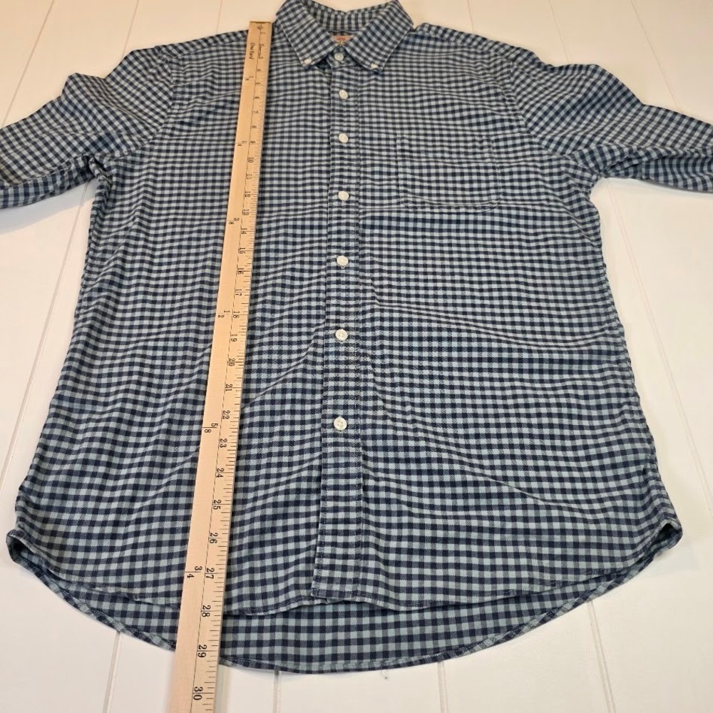 Faherty Men's L Stretch Oxford Button Down Shirt Blue Gingham Stretch MWS2301 - Picture 9 of 9